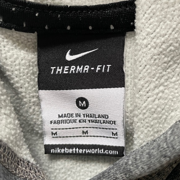 NIKE Womens Medium Hoodie Sweatshirt Surf Cup Soccer Gray Long Sleeve Therma Fit - Picture 5 of 9